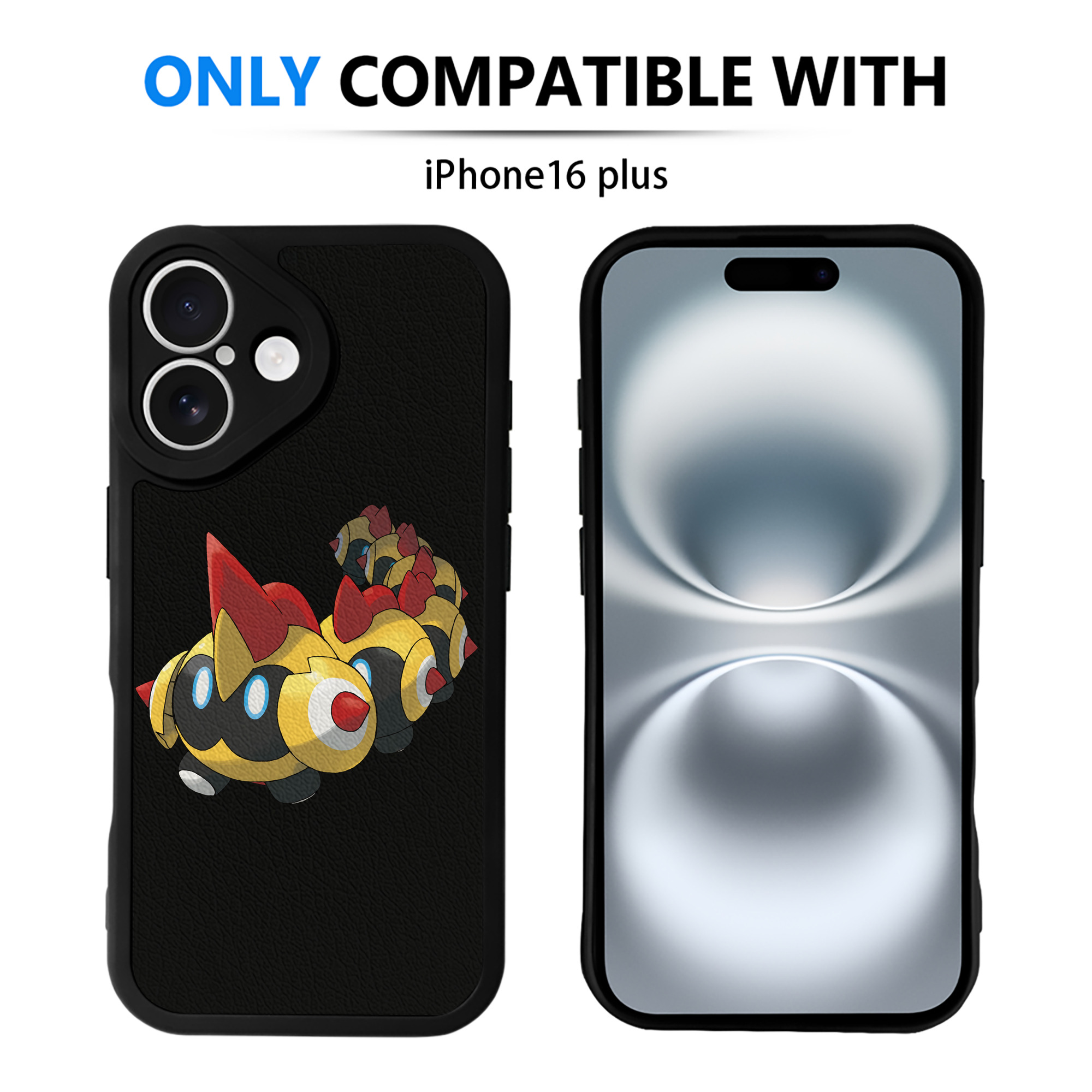 （画像用） ポケットモンスター Pokémon 【iPhone 16シリーズ対応】シリコンスマホケース（レザー調） 材質：シリコン